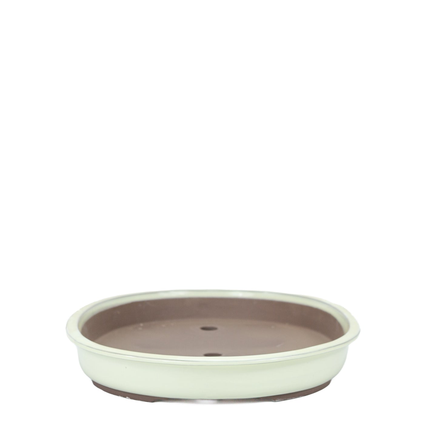 Pot à bonsaï ovale crème 45 cm
