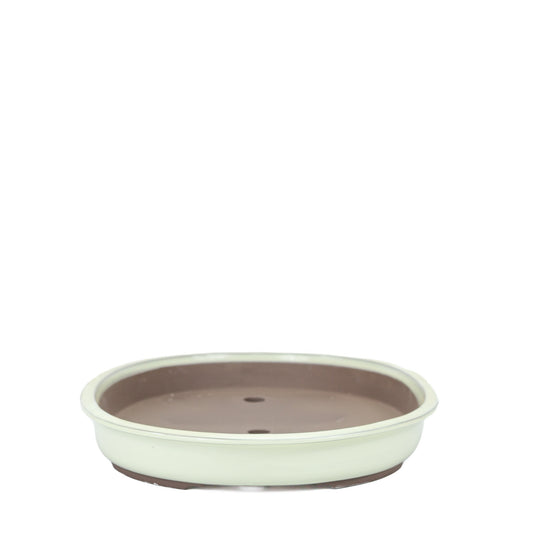 Pot à bonsaï ovale crème 45 cm
