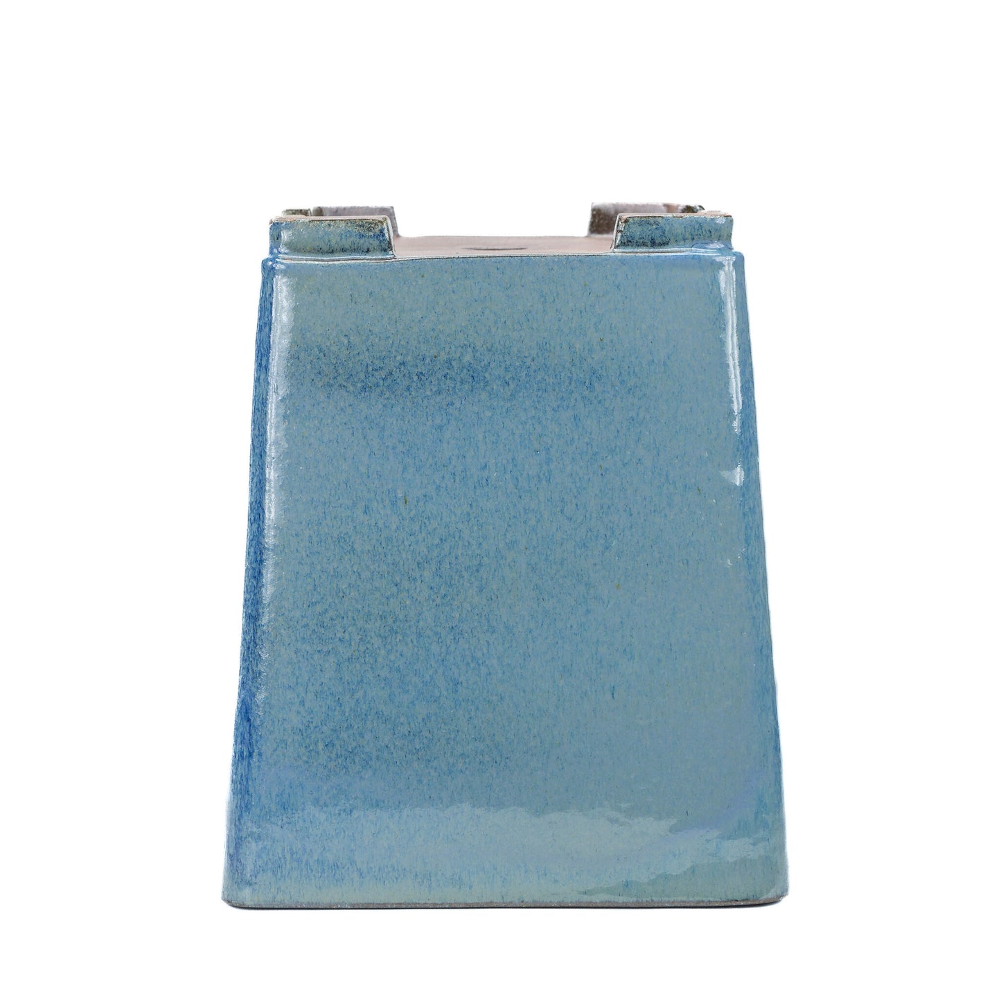 Pot à bonsaï cascade bleu beige carré 25 cm, hauteur 30 cm