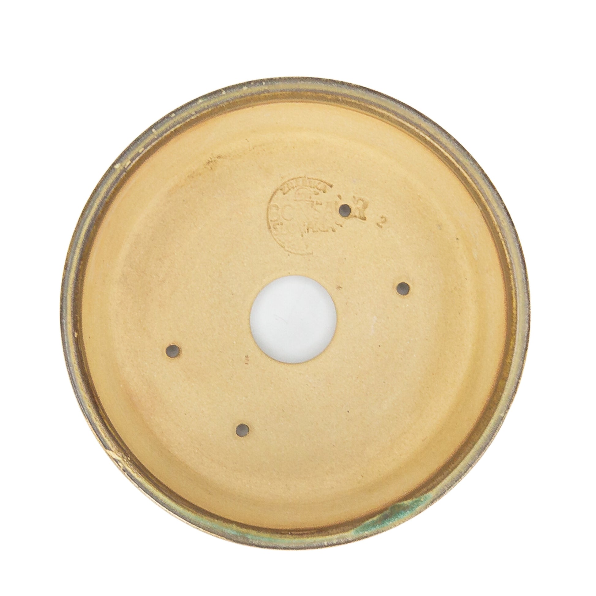 Pot à bonsaï rond en natte marron de 13 cm