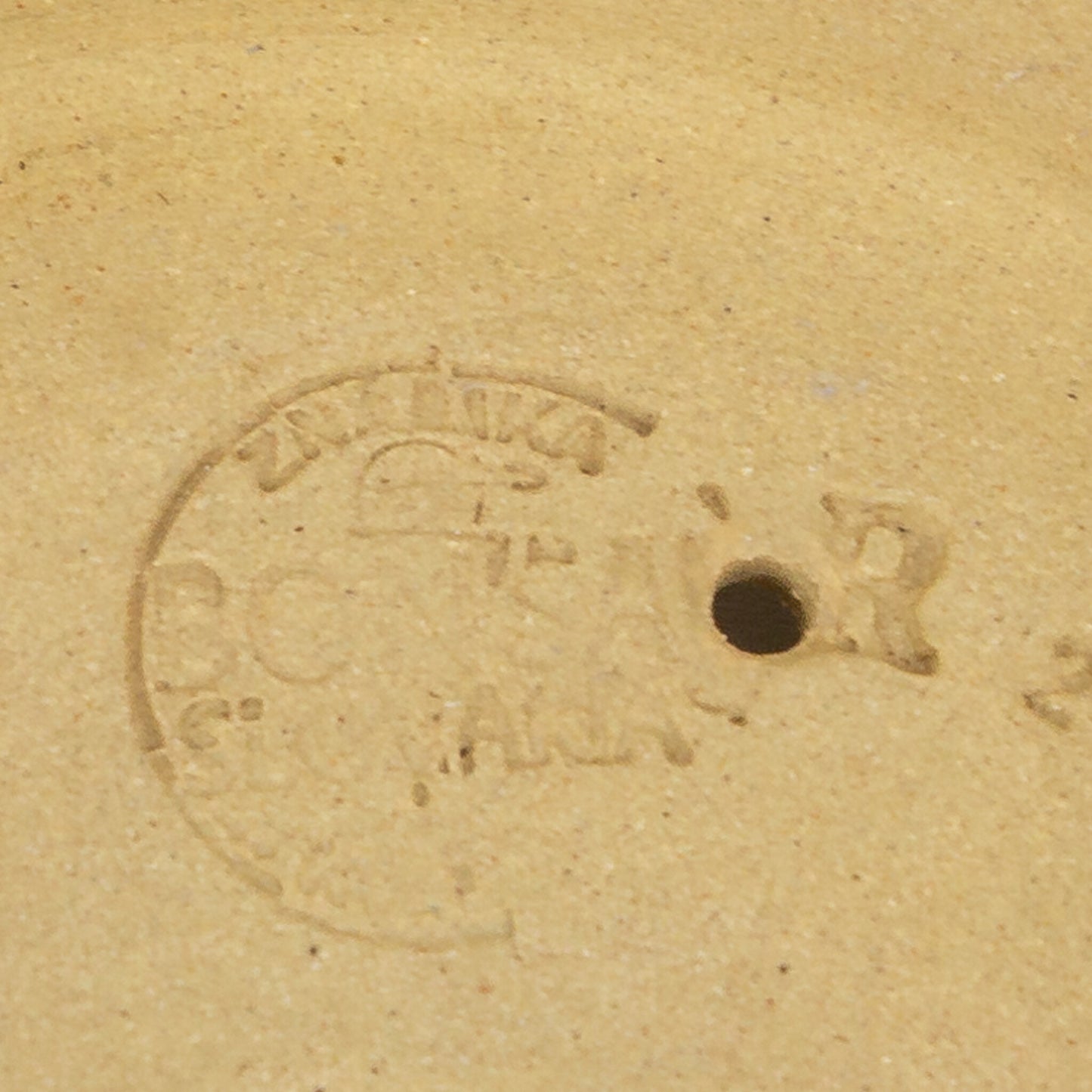 Pot à bonsaï rond en natte marron de 13 cm