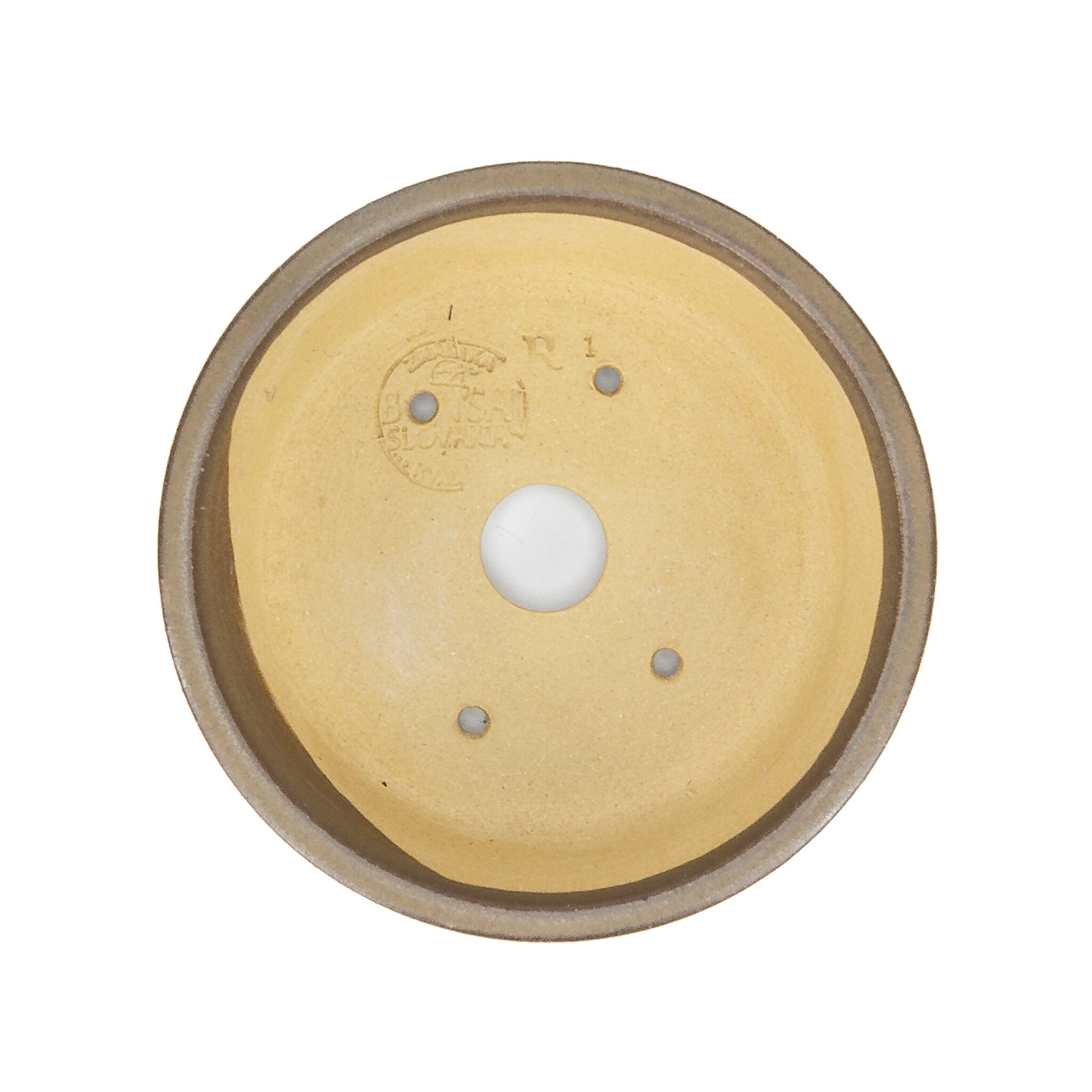 Pot à bonsaï rond marron, 11,3 cm