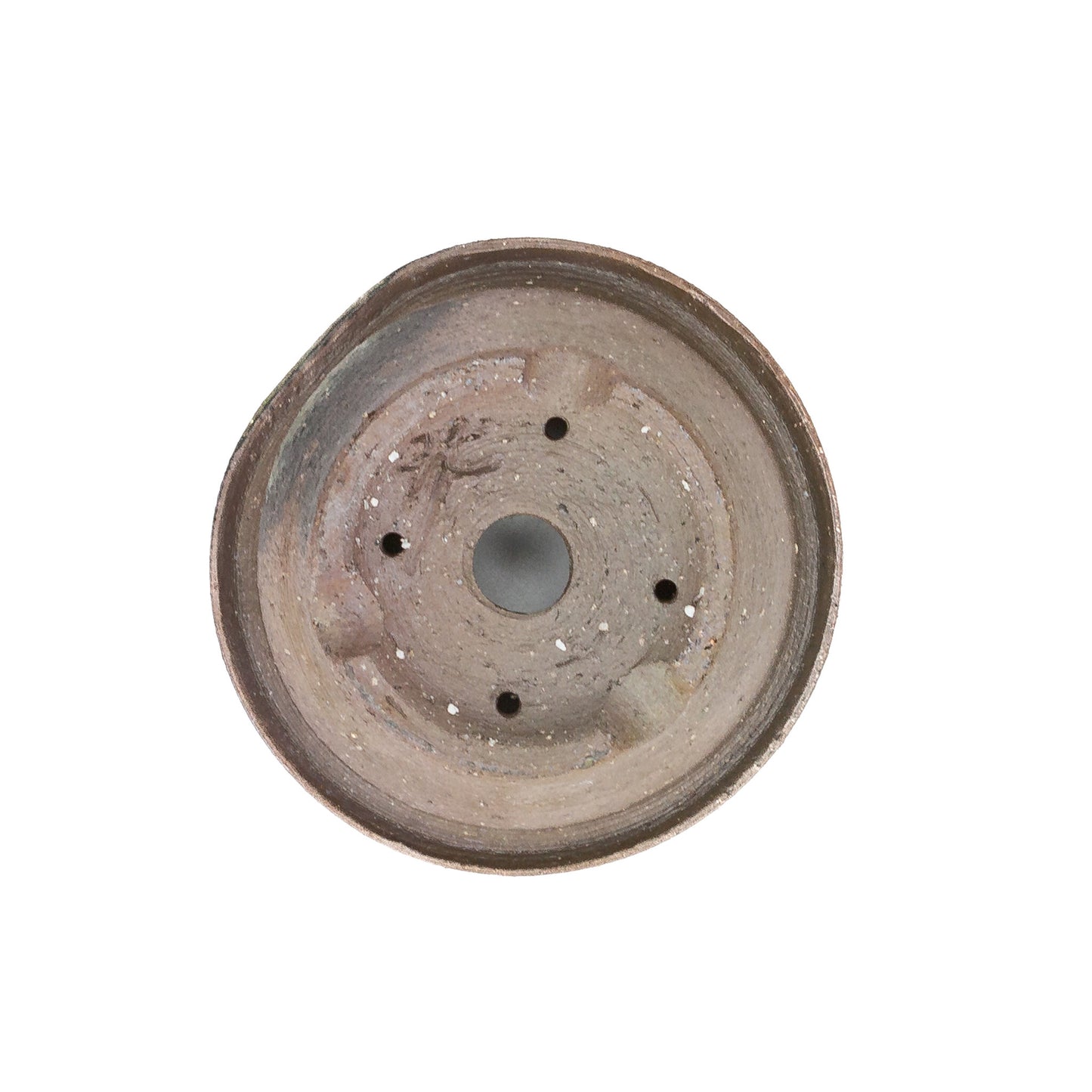 Pot Shohin non émaillé avec des accents, environ 10,2 cm