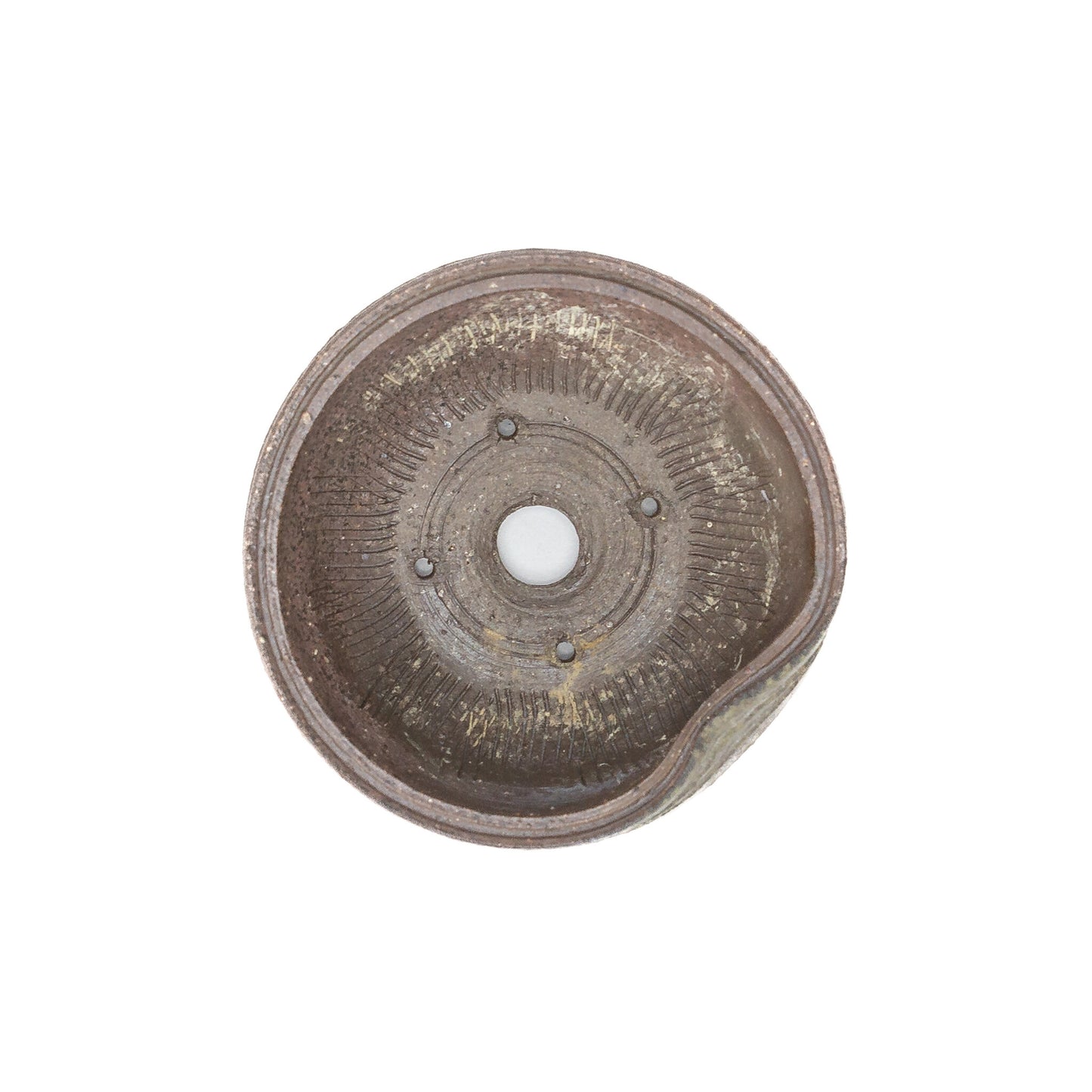 Pot Shohin non émaillé avec des accents, environ 10,2 cm