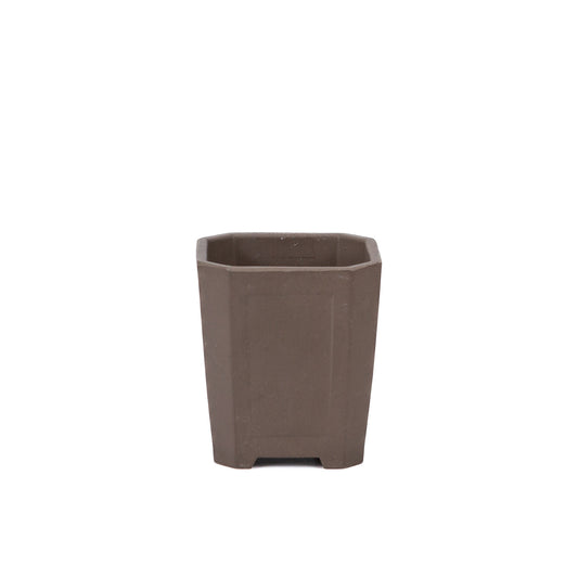 Bonsai pot ongeglazuurd cascade 10.5cm, hoogte 12cm