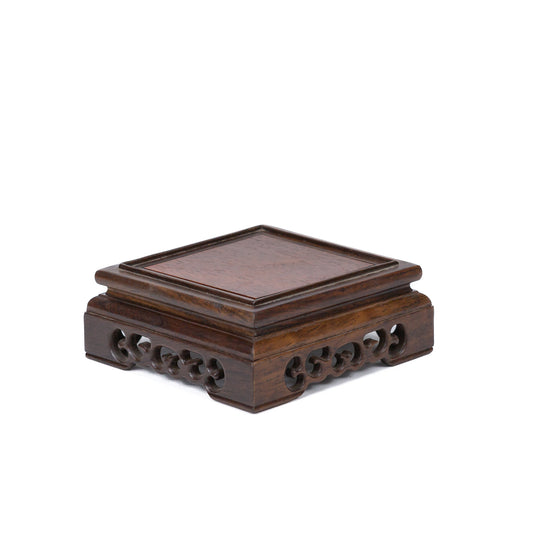 Table à bonsaï Shohin carrée en bois 13,2 cm