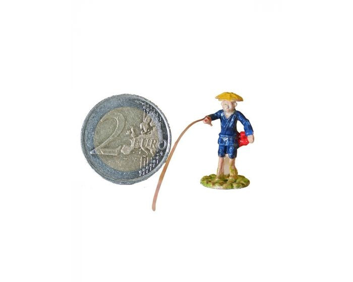 Bonsaï Tenpai / Personnage de pêche (peint à la main)