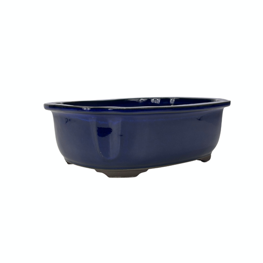 Bonsai pot blauw mokko 28cm