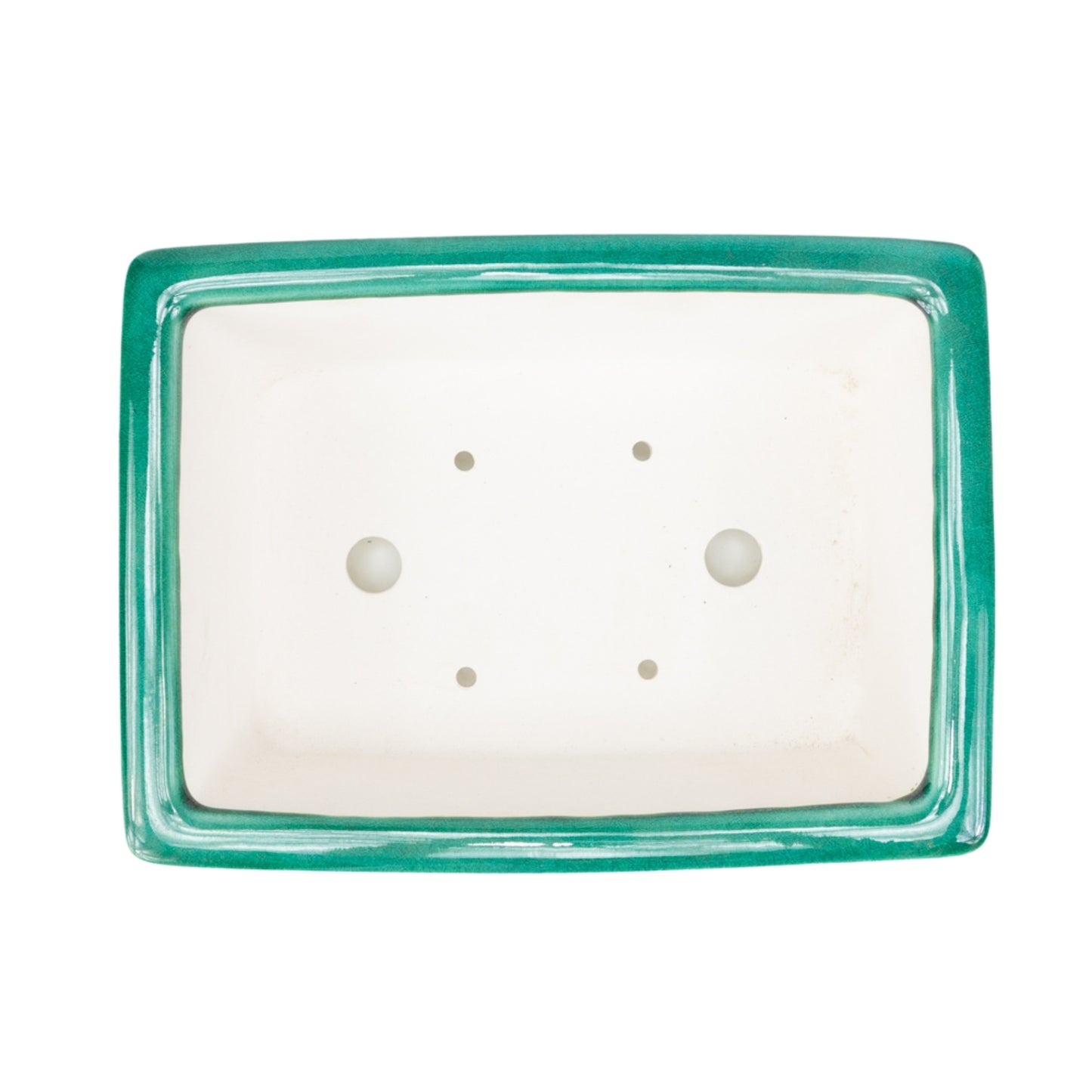 Pot Bonsai Yixing vert dragon rectangle 26 cm