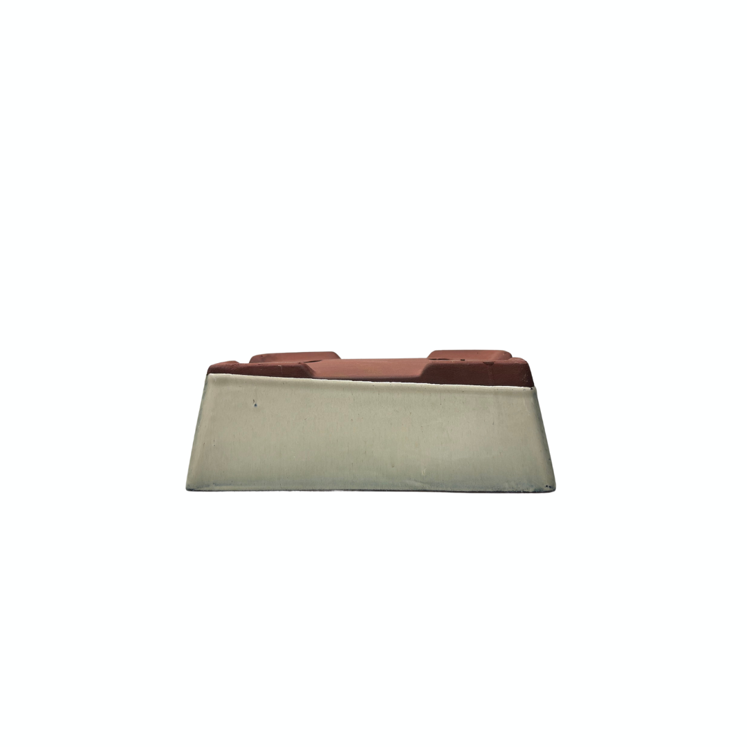 Bonsai pot creme rechthoek 15.5cm - set