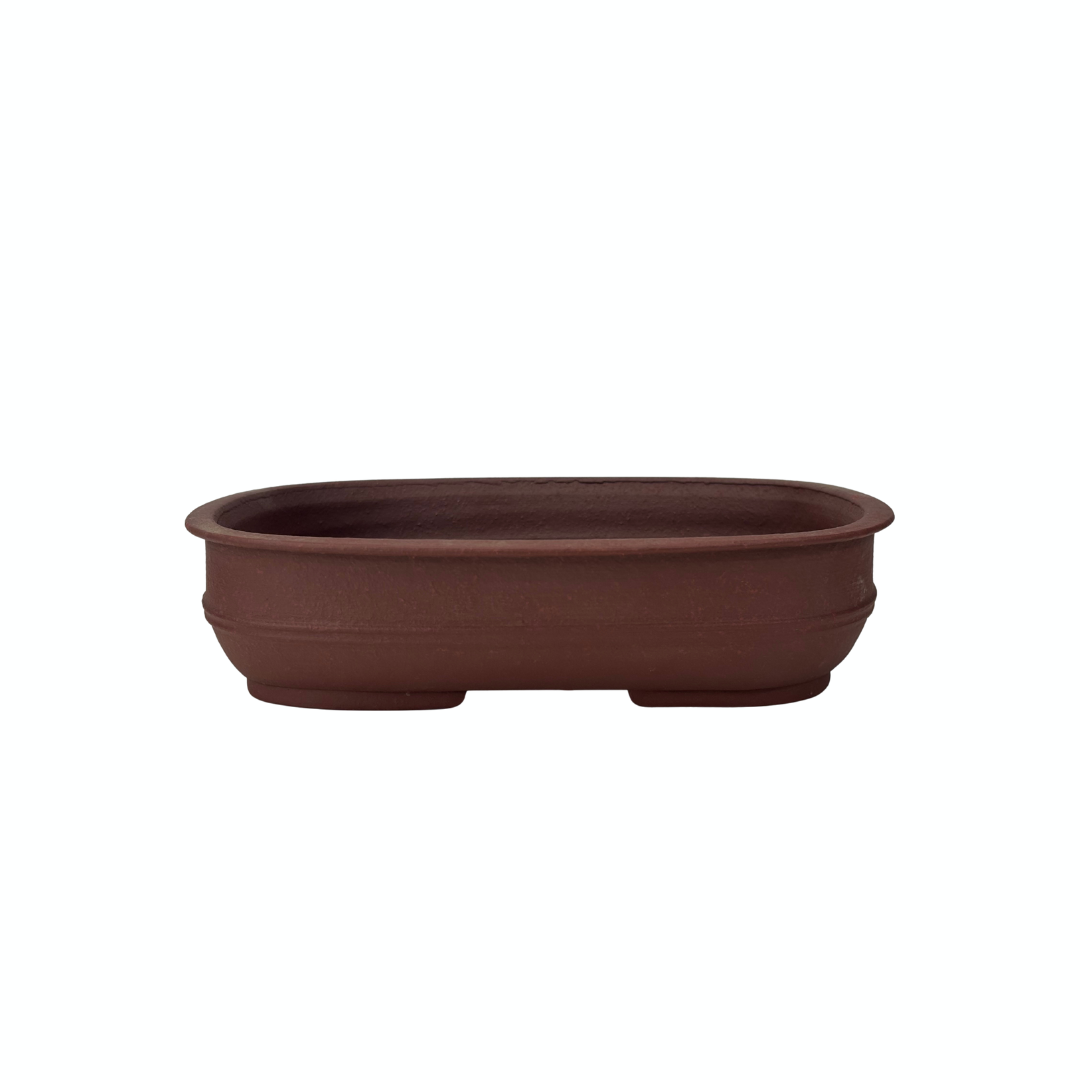 Bonsai pot 'Kai Sperling' ongeglazuurd ovaal 23cm