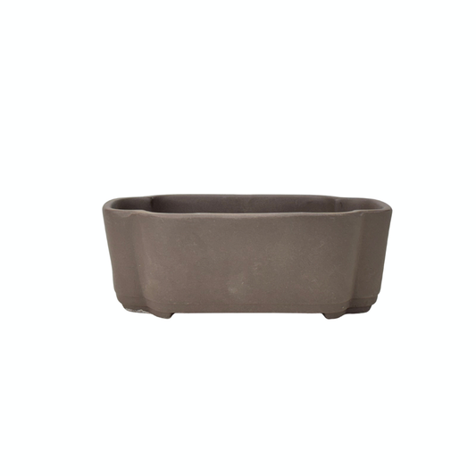 Bonsai pot ongeglazuurd mokko 21cm
