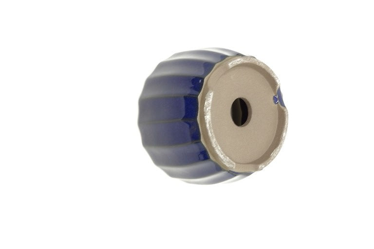 Pot à bonsaï chrysanthèmes bleu foncé 12 cm