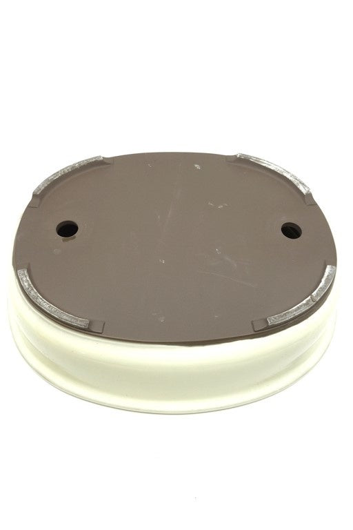 Pot à bonsaï ovale crème 38 cm