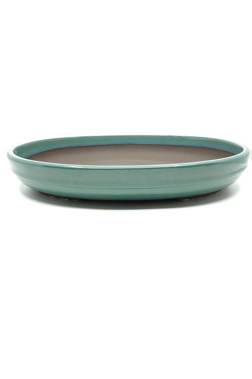 Bonsai pot green oval 40cm