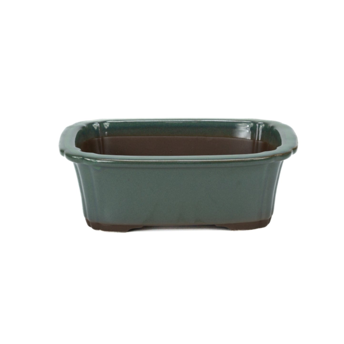 Pot à bonsaï mokko vert foncé 25 cm