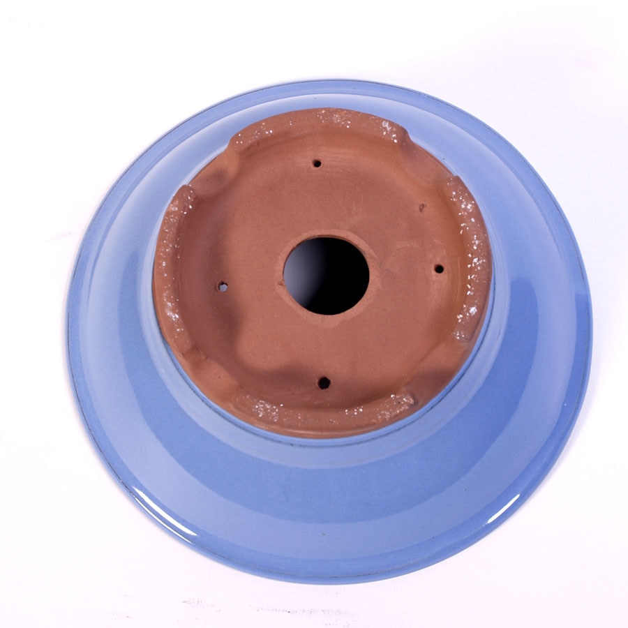 Pot à bonsaï bleu lavande rond 37 cm