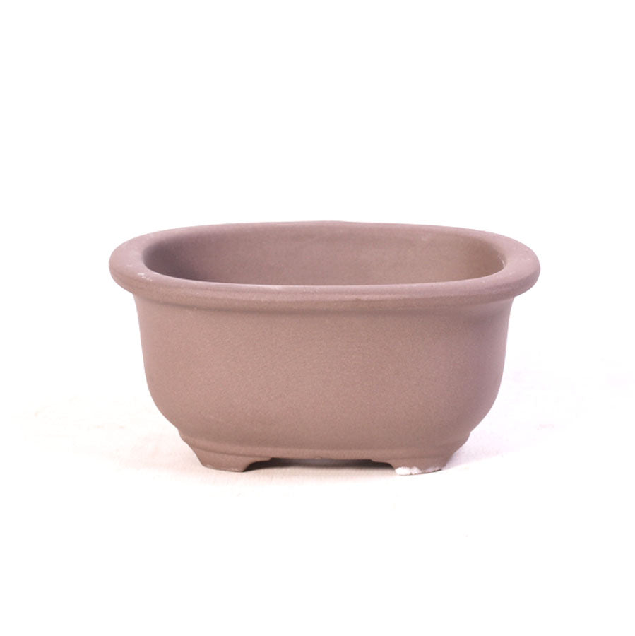 Pot à bonsaï ovale non émaillé haut 14 cm