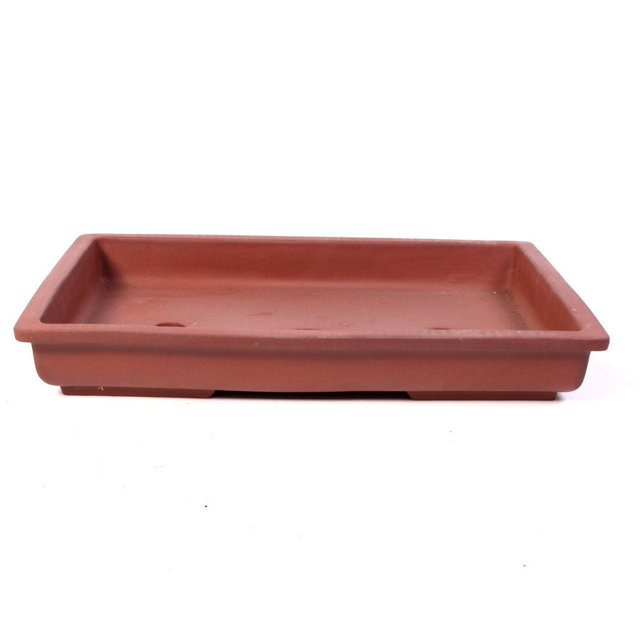 Rectangulaire rouge-brun non émaillé 40 x 30 x 6 cm