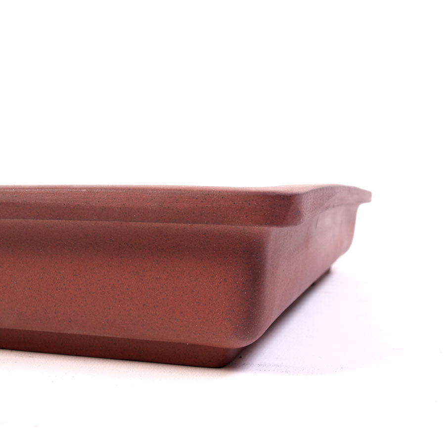 Rectangulaire rouge-brun non émaillé 40 x 30 x 6 cm