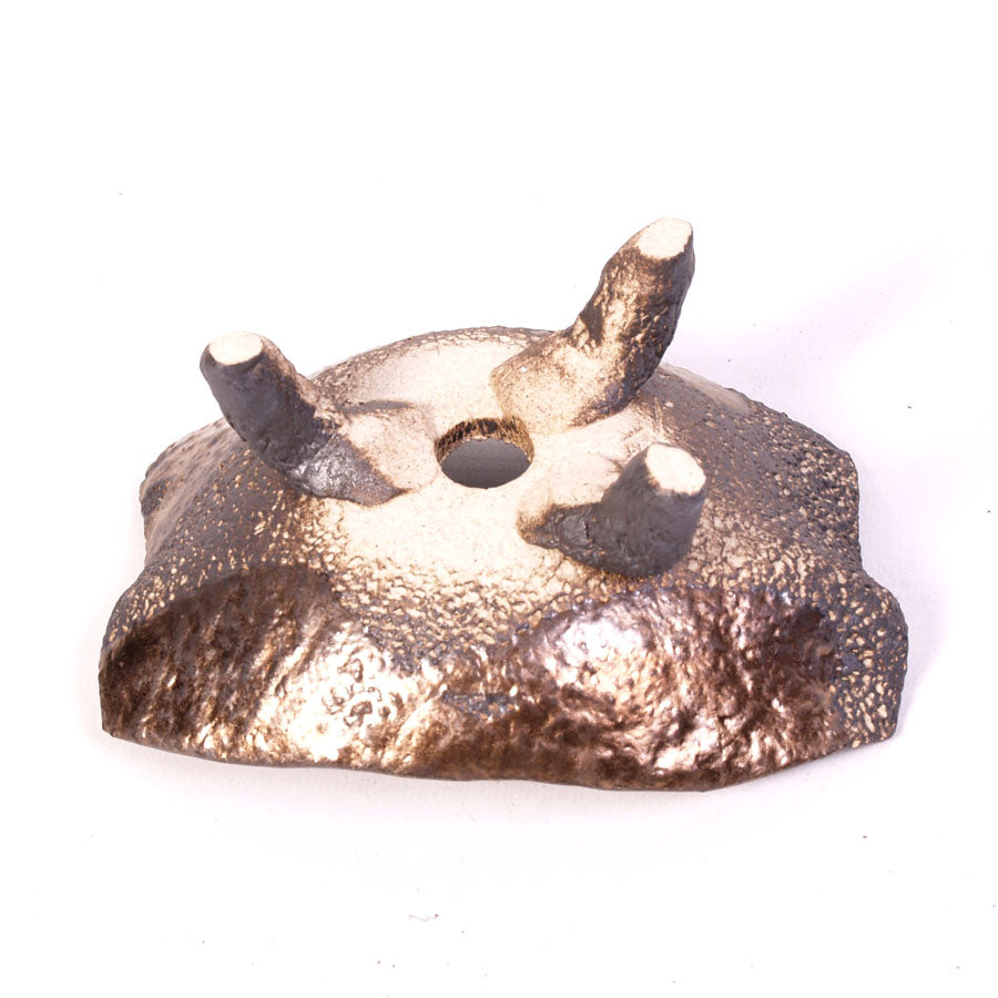 Coquille non émaillée avec pattes gris-bleu