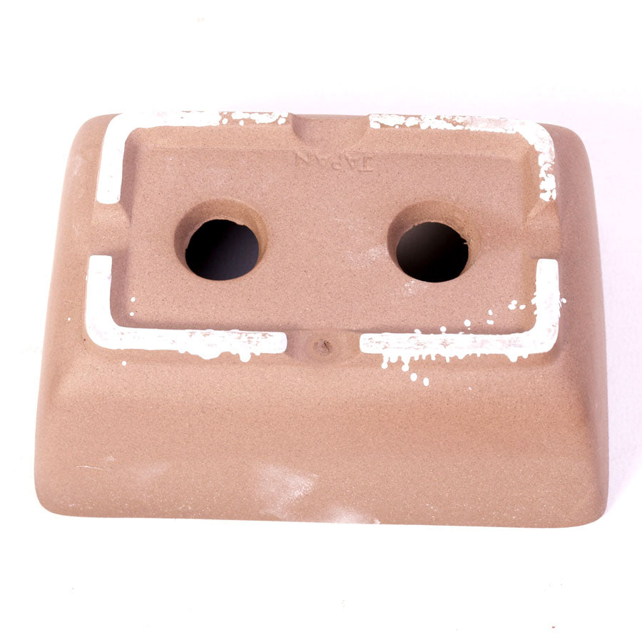 Pot à bonsaï brun rectangulaire 14 cm