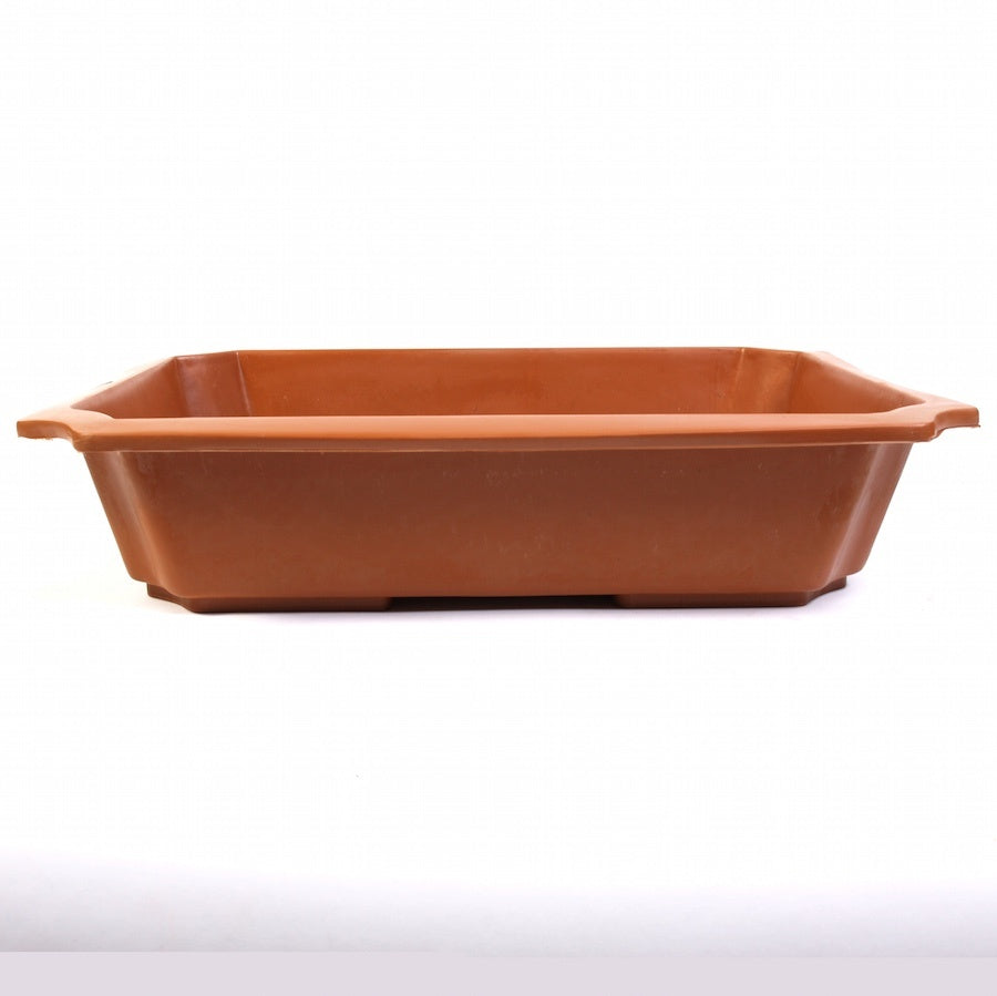 Bac d'entraînement rectangulaire couleur terre cuite 56 cm