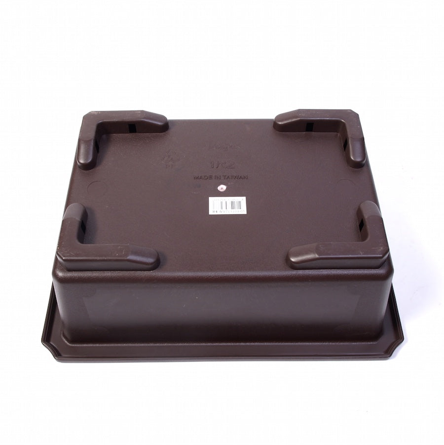 Plateau d'entraînement rectangulaire marron 45 cm