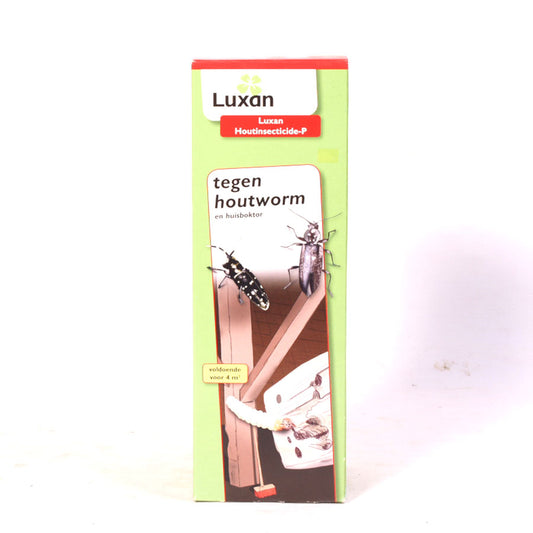 Luxan houtinsecticide-P tegen houtworm en huisboktor