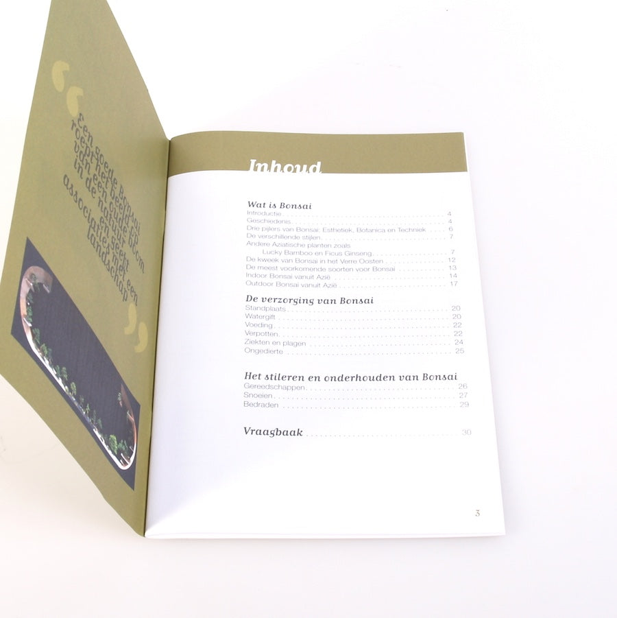 Livret sur le bonsaï