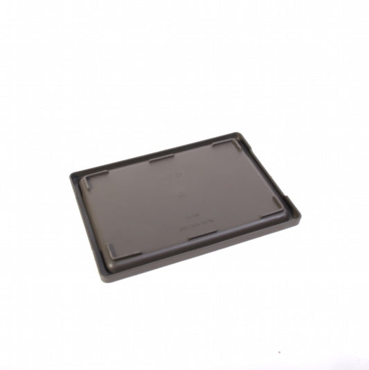 Soucoupe rectangulaire gris/marron 47 cm