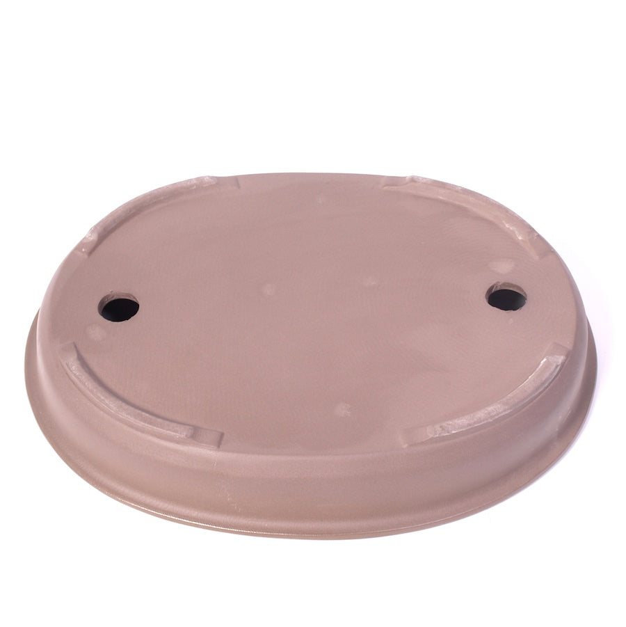 Pot à bonsaï ovale brun 34 cm