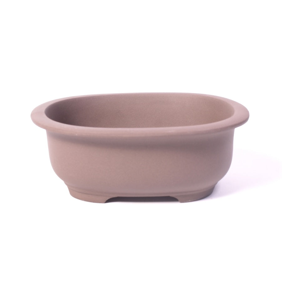 Pot à bonsaï ovale brun 18 cm