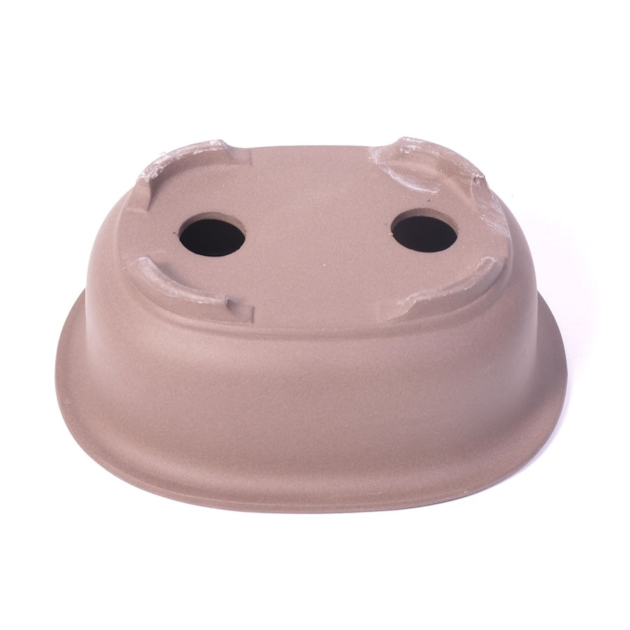 Pot à bonsaï ovale brun 18 cm