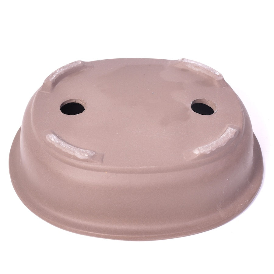 Pot à bonsaï ovale brun 24,5 cm