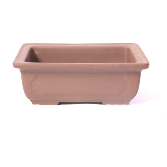 Pot à bonsaï brun rectangulaire 16,5 cm