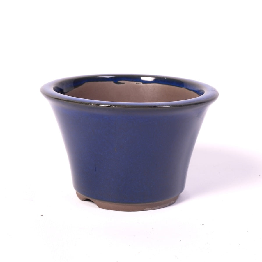 Bac à bonsaï bleu rond 12,5 cm