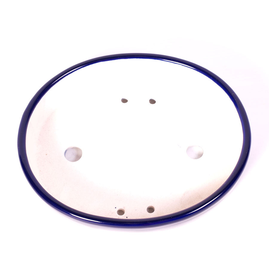 Pot à bonsaï ovale bleu 18 cm