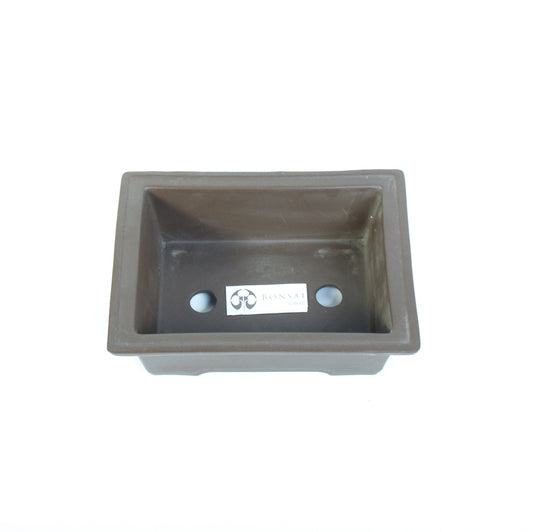 Pot à bonsaï brun rectangulaire 22 cm