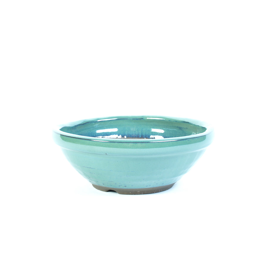 Pot à bonsaï vert rond 20 cm